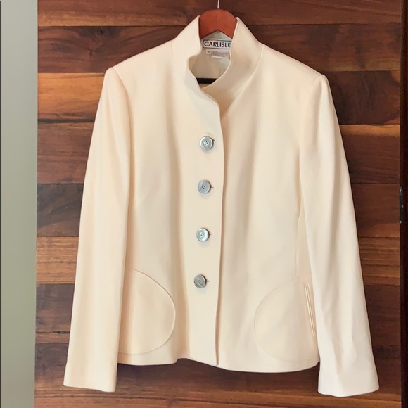 Carlisle Jackets & Blazers - Carlisle wool cream jacket w pockets